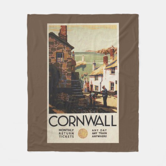 Straatscène met twee Mannen Fleece Deken (Voorkant)