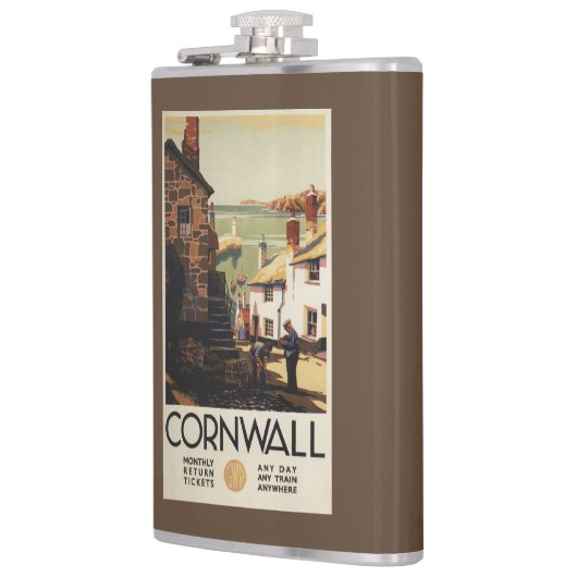 Straatscène met twee Mannen Heupfles (Links)