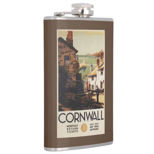 Straatscène met twee Mannen Heupfles (Rechts)