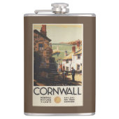 Straatscène met twee Mannen Heupfles (Voorkant)