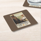 Straatscène met twee Mannen Kartonnen Onderzetters (Schuin)