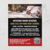 Straatscène, Sneeuwverwijderingsbedrijf Adverteren Flyer (Voorkant)