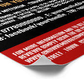 Straatscène, Sneeuwverwijderingsbedrijf Adverteren Poster (Hoek)