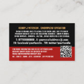 Straatscène, Sneeuwverwijderingsbedrijf Adverteren Visitekaartje (Achterkant)