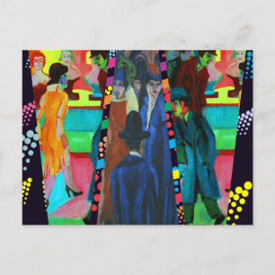 Straatscène van Ernst Ludwig Kirchner Briefkaart