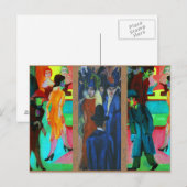Straatscène van Ernst Ludwig Kirchner Briefkaart (Voorkant / Achterkant)
