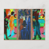 Straatscène van Ernst Ludwig Kirchner Briefkaart (Voorkant)