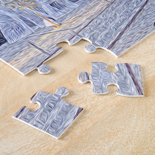 Straatsculptuur Calgary. Legpuzzel (Zijkant)