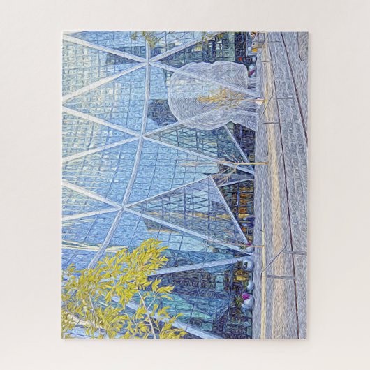 Straatsculptuur Calgary. Legpuzzel (Verticaal)