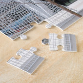 Straatsculptuur Calgary. Legpuzzel (Zijkant)