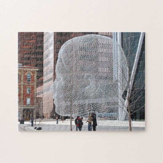 Straatsculptuur Calgary. Legpuzzel (Horizontaal)