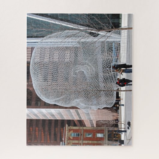 Straatsculptuur Calgary. Legpuzzel (Verticaal)