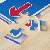 Straatsignalen met glimlach Sun Legpuzzel (Zijkant)