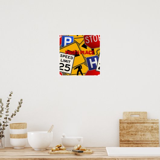 Straatsignalen Poster (Keuken)