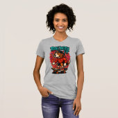 Straatstijl Beagle Skateboarden Graffiti Kunst T-shirt (Voorkant volledig)