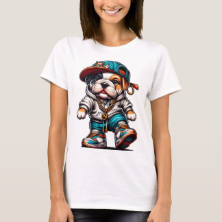 Straatstijl Bulldog T-shirt