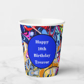 Straatstijl graffiti print papieren bekers (Links)