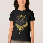 Straatstijl Panter Drip King Tri-Blend Shirt (Voorkant)
