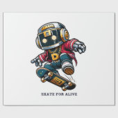 Straatstijl Schaats Series Cadeaupapier (Vlak)