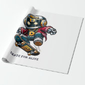 Straatstijl Schaats Series Cadeaupapier (Uitgerold)