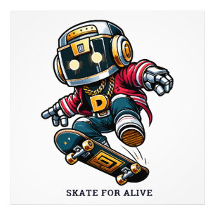 Straatstijl Schaats Series Foto Afdruk