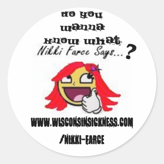 Straatteamgoederen Ronde Sticker (Voorkant)