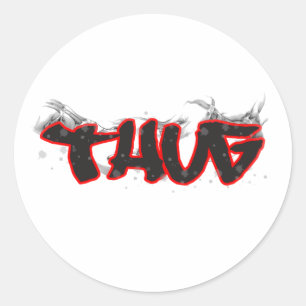 straatterreur graffiti ontwerp ronde sticker
