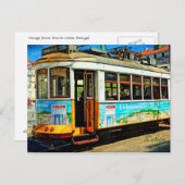Straattram in Lissabon Briefkaart (Voorkant / Achterkant)
