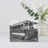 Straattram in Washington D.C., 1890 Briefkaart (Staand voorkant)