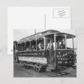 Straattram in Washington D.C., 1890 Briefkaart (Voorkant / Achterkant)