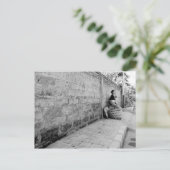 Straatverkoper Briefkaart (Staand voorkant)