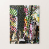 Straatverkoper, Italiaanse fruitmarkt Legpuzzel (Verticaal)