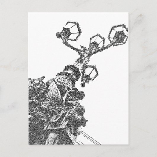 straatverlichting briefkaart (Voorkant)