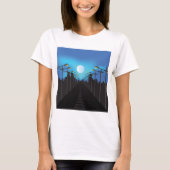 Straatverlichting En Maan T-shirt (Voorkant)