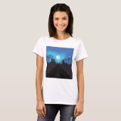 Straatverlichting En Maan T-shirt (Voorkant volledig)