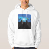 Straatverlichting en moon hoodie (Voorkant)