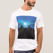 Straatverlichting en moon t-shirt (Voorkant)