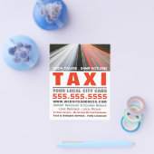 Straatverlichting, Taxibedrijf met Prijslijst Flyer (Enkel)