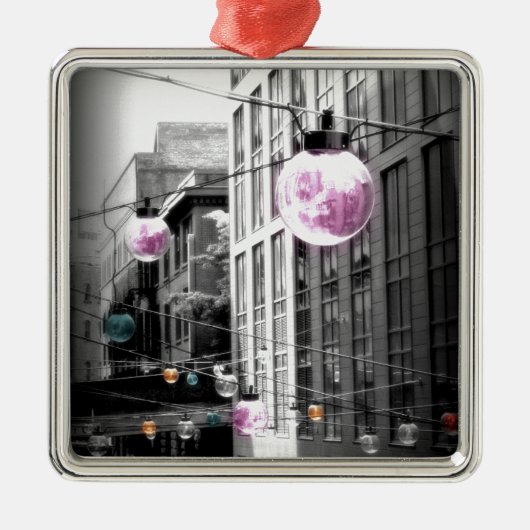 Straatverlichting Urban Art Metalen Ornament (Voorkant)