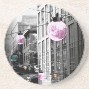 Straatverlichting Urban Art Zandsteen Onderzetter