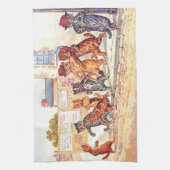 Straatvesten van Louis Wain Tea Towel Theedoek (Verticaal)