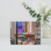 straatvoedsel briefkaart (Staand voorkant)