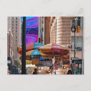 straatvoedsel briefkaart