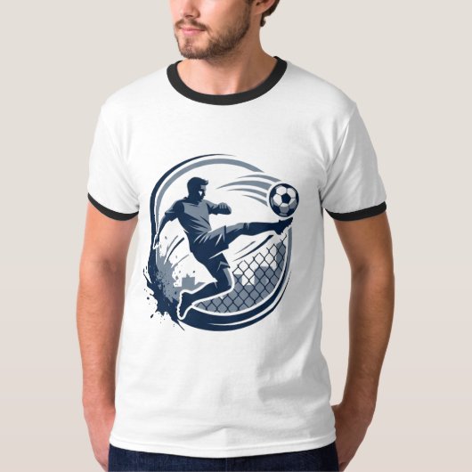 Straatvoetbal Kunstwerk T-shirt (Voorkant)