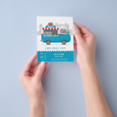 Straatvrachtwagen sushi flyer (Hand)