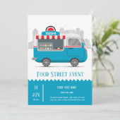 Straatvrachtwagen sushi kaart (Staand voorkant)