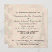  straatwedstrijd in de uitnodiging van Parijs (Voorkant / Achterkant)