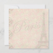  straatwedstrijd in de uitnodiging van Parijs (Achterkant)