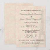 straatwedstrijd in de uitnodiging van Parijs (Voorkant / Achterkant)