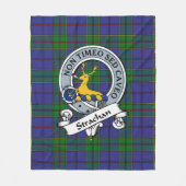 Strachan Clan Badge Tartan Pset Fleece Deken (Voorkant)